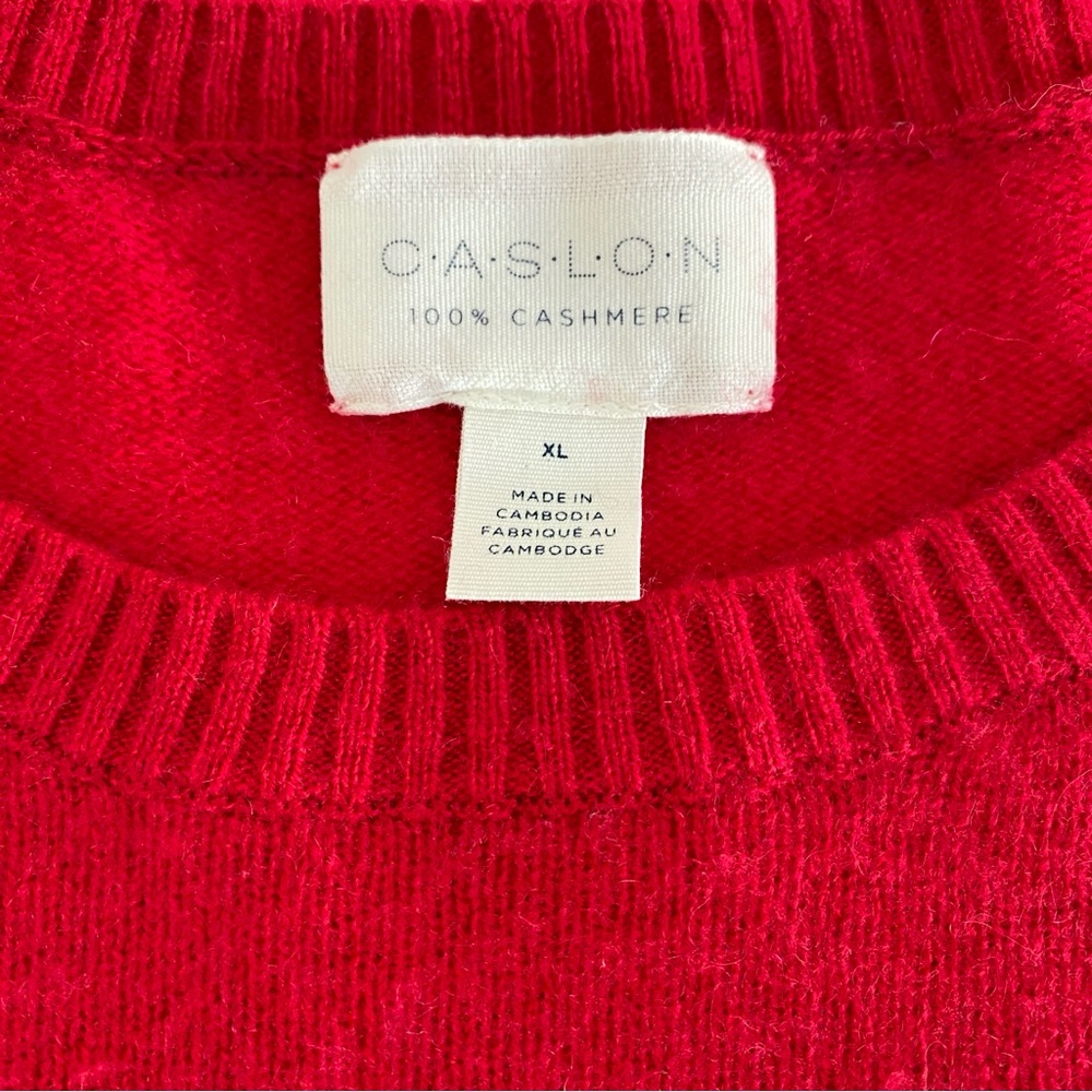 Calson Red Striped cashmere Sweater - Picture 5 of 8